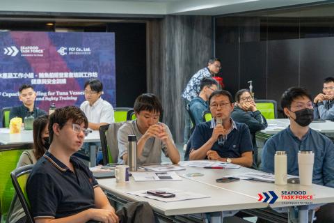 STF Taiwan Tuna Vessel Owner Training April 2026 Day 1 Participant Responding