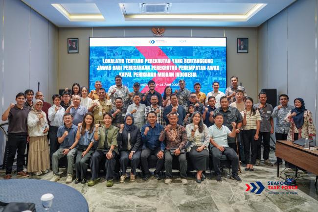 Seafood Task Force Recruitment Agency Training in Indonesia Group Photo